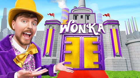 I Built Willy Wonka's Chocolate Factory! || Mrbeast New Video