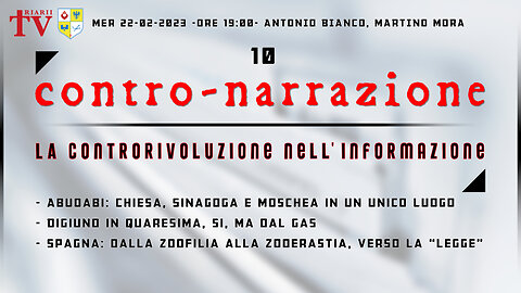 CONTRO-NARRAZIONE NR.10. Antonio Bianco, Martino Mora