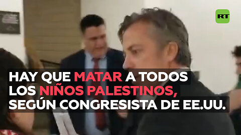 "Deberíamos matarlos a todos": Congresista de EE.UU. sobre los niños palestinos