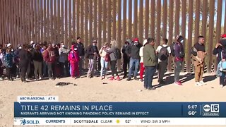 Migrants arrive at southern border amid Title 42 decisions