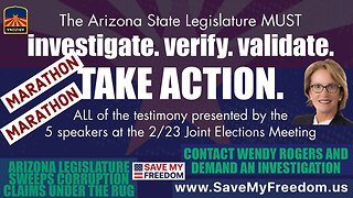 #43 ARIZONA CORRUPTION EXPOSED: Senator Wendy Rogers Refuses To Investigate Arizona Corruption & Election Fraud - It's Time WE THE PEOPLE DEMAND IT Marathon!