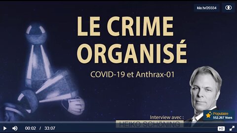 Le crime organisé : COVID-19 et ANTHRAX-01 - Interview avec Heiko Schöning