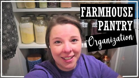 Farmhouse Pantry Organization//Pantry Organization Ideas//Home Organization