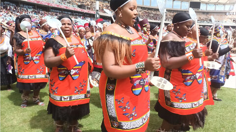 Watch: Maidens and Regiments Salute King Misuzulu kaZwelithini