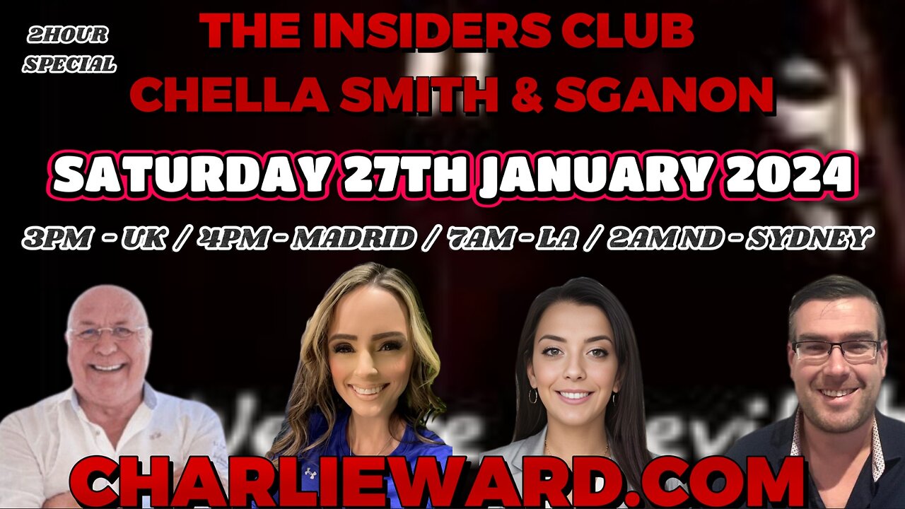 JOIN CHARLIE WARD'S INSIDERS CLUB WITH CHELLA SMITH & SGANON 27TH ...