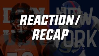 THIS TEAM LOOKED HORRIBLE | Broncos vs Giants Reaction