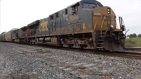 CSX M215 Autorack Train from Sterling, Ohio July 15, 2023