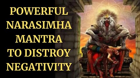 Powerful Narasimha Mantra To Destroy Negativity | Ong Namo Bhagavate Narasimhaaya 108x