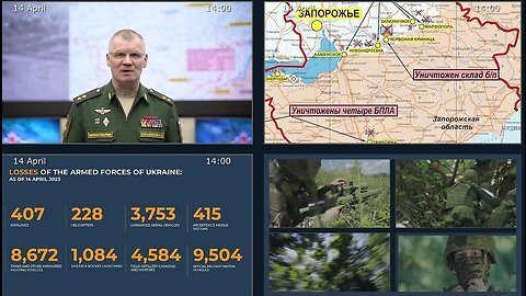 14.04.23 ⚡️ Russian Defence Ministry report on the progress of the deNAZIfication of Ukraine