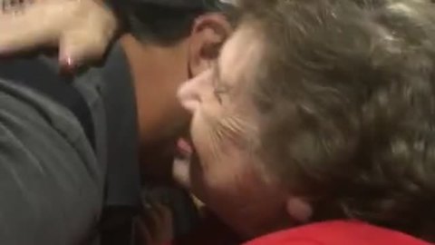 Famous Singer Notices Neighbor In Audience And Gives Her A Hug