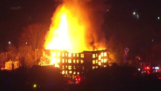 Crews battling massive fire at building on Detroit's west side