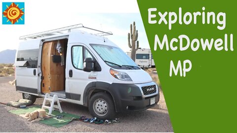 Exploring McDowell Mountain Park//EP 13 Seeking the Winter Sun in our Converted ProMaster Van 136
