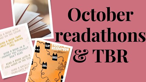 Autumn readathons and October TBR