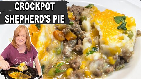 Crockpot Shepherd's Pie, Slow Cooker Ground Beef Recipe