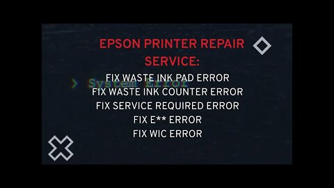 Epson Eco Tank Series waste ink pads resets ET 3600