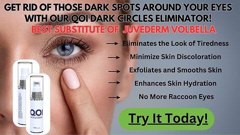 Best Substitute Of Juvederm Volbella! To Remove Dark CIrcles Under Your Eyes Pus Make Your Skin Glow