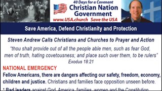 Save America Revival! Christian Nation Government Pray Exodus 18:21 | Steven Andrew