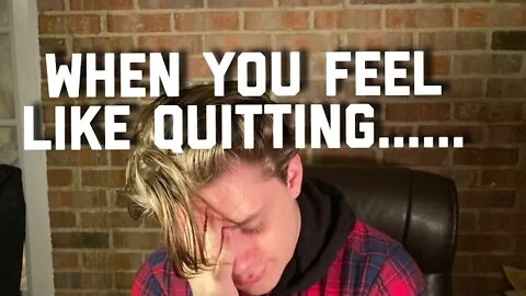 WHEN YOU FEEL LIKE QUITTING || LIVE BIBLE STUDY AND ZOOM! GABE POIROT