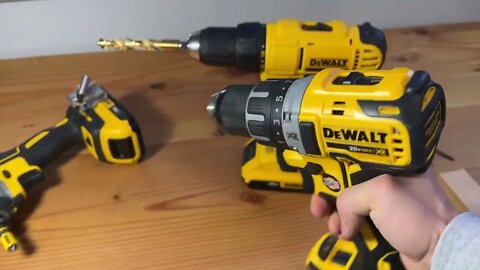 DEWALT 20V Max Cordless Drill Combo Kit, 2 Tool DCK240C2,YellowBlack Drill DriverImpact Combo Kit