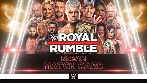 WWE Royal Rumble 2025 - Dream Match Card