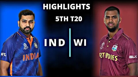 IND vs WI 5th T20 Match Highlights 2022 | IND vs WI 5th T20 1st innings | Hotstar | Cricket 22