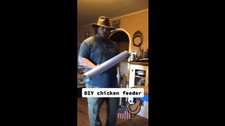 DIY chicken feeder