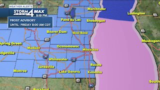 Frost advisory issued for SE Wisconsin until Friday at 8 a.m.