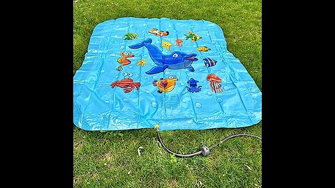 Read User Comments: Growsland Splash Pad for Toddlers, Outdoor Sprinkler for Kids, 67" Summer...