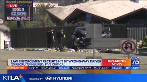 25 California law enforcement recruits struck by "wrong-way driver" in South Whittier