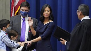 Michelle Wu Sworn In As Mayor Of Boston