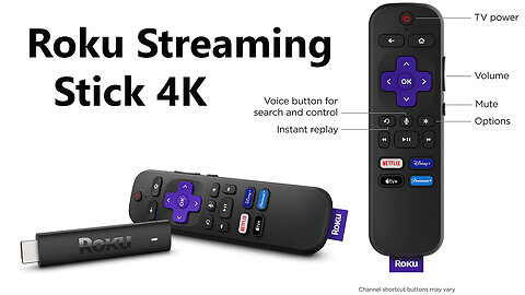 Roku Streaming Stick 4K | Ultimate Streaming Device with 4K/HDR/Dolby Vision & Voice Remote