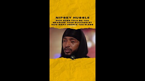 @nipseyhussle @richforever Told me you measure your success by how many ppl you bless 🎥 @247HH