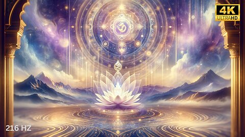 Crown Chakra Healing | 216 Hz Meditation Sound for Spiritual Connection