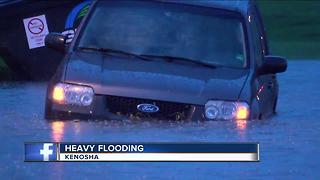Heavy flooding in Kenosha