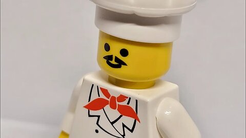 Lego Chef - Light Gray Legs, Moustache minifigure review.