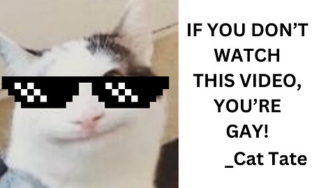 If you don't watch this video, you're GAY! Cat Tate