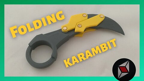 Folding Karambit 3D Printed