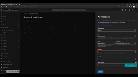 How to create resource mailboxes and Sharepoint sites in Microsoft 365 admin center