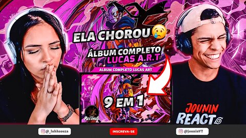 ELA CHOROU 😢 (9 EM 1) ÁLBUM JINCHUURIKI LUCAS A.R.T (COMPLETO) | [React em Casal] 🔥