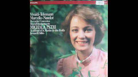 Vivaldi, Marcello, Telemann - Recorder Concerti - Petri, Academy Of St Martin (1985) [Complete LP]