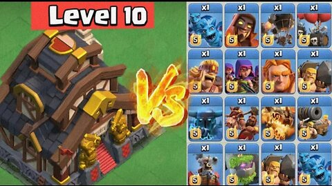 Max Capital Hall vs All Troops - Clan Capital | Clash of Clans