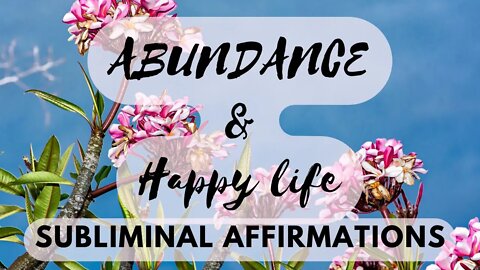 SUBLIMINAL QUANTUM JUMP into ABUNDANCE, PERFECT LOVE and a HAPPY LIFE