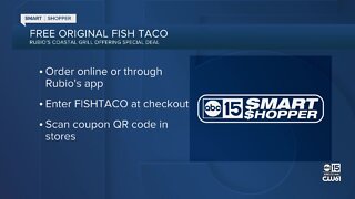Get a FREE fish taco on Tuesday