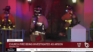 Fire at National City church investigated as arso