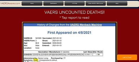 VAERS Exposed With Hundreds and Hundreds of UNCOUNTED DEATHS!