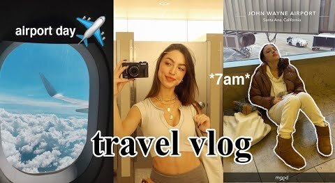 TRAVEL DAY VLOG ✈️ airport routine, missing my flight, etc...