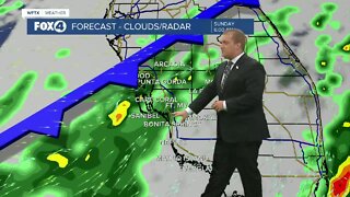 Morning cold front to set to bring a wet start to Sunday