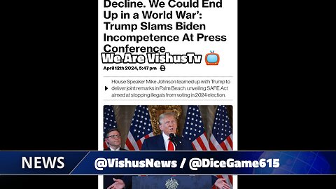 Decline: We Could End Up In A World War. Trump Slams Biden Incompetence At Press Conference...