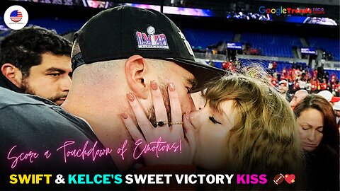 Taylor Swift & Travis Kelce's Sweet Victory Kiss! 🏈💋