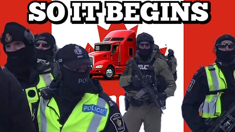 TRUDEAU MAKES HIS BIG MOVE ON THE FREEDOM CONVOY TRUCKERS WITH ARMY & POLICE IN OTTAWA CANADA